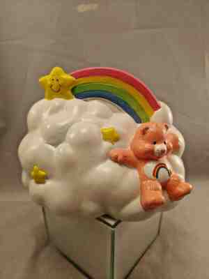 Care Bear Rainbow Cloud Ceramic Bank  American Greetings Cheer Care Bear