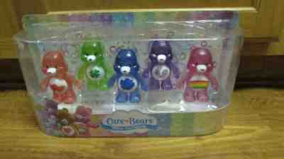 Care Bear Glitter Fun Figures Set Cheer Share Grumpy Good Luck Love A Lot  NEW