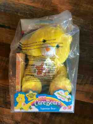 NEW Carebear Superstar Bear Plush Toy w/ DVD