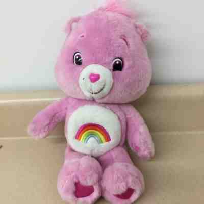 Care Bear CHEER BEAR Rainbow On Tummy Pink 14