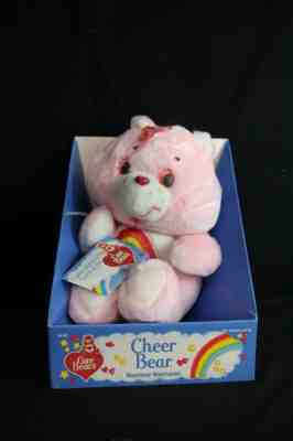 Vintage Care Bear CHEER BEAR Large 18in Stuffed Pink Plush 1983 