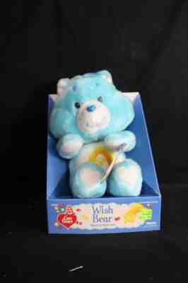 Care Bears Wish Bear Plush 13 inch Kenner 1983 Still Attached in Box w Booklet