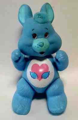 CARE BEARS COUSIN SWIFT HEART BLUE BUNNY RABBIT Vintage Kenner 3.5 Figurine 1985