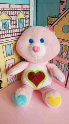 My First Care Bear PinkTerrycloth with Rattles and Mirror Vintage Kenner 1980s