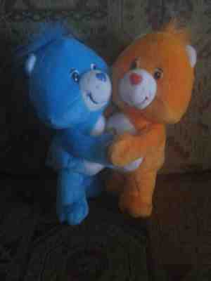 Care Bears Cuddle Pairs -Champ Care and Laugh a Lot Bear Plush Toys - VHTF