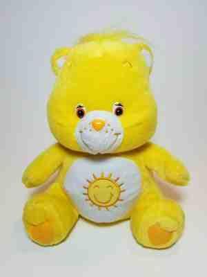 Care Bears Funshine 9in. Yellow Bear 2004 Nanco Plush Stuffed Animal 