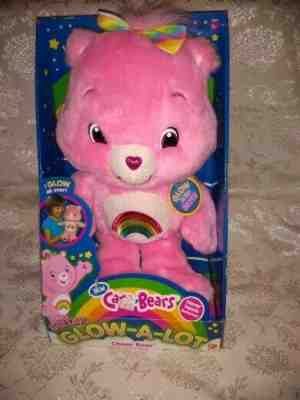 2007 NEW IN BOX Play Along Care Bears Glitter and Glow-A-Lot Cheer Bear