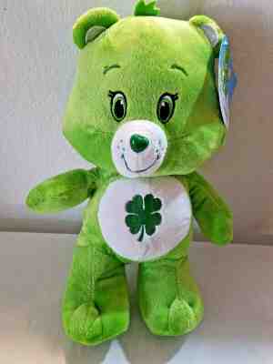 Kellytoy Good Luck Care Bear Plush Stuffed Animal Green Clover Tags