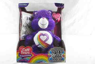 2017 Rainbow Heart Bear Care Bear Purple In Original Box Sealed