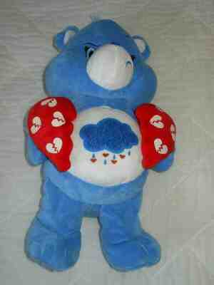 Care Bears Valentine Blue Grumpy Bear Plush Love Stinks Heart Sad Break Up