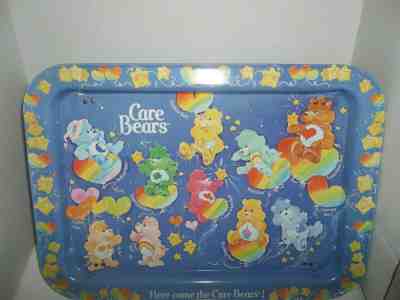 vintage 1983 carebear metal lap tv tray here come the carebears!