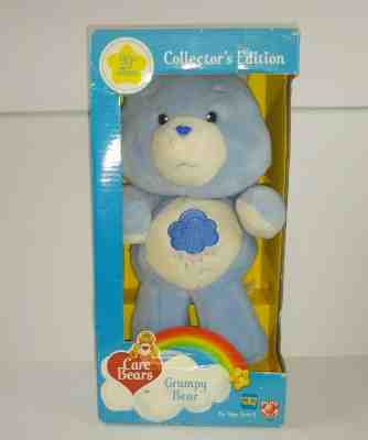 Care Bears -Grumpy Bear -20th Anniversary Plush Collector's Edition 2002 in box