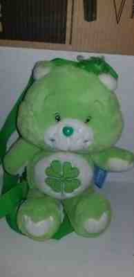 Vintage Y2K Care Bear Backpack - Furry Lucky Bear Backpack! Excellent Condition