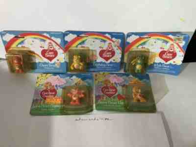 Kenner Care Bears & Cousins Mini Figure lot of 5 Unopened 1982 1983 1984