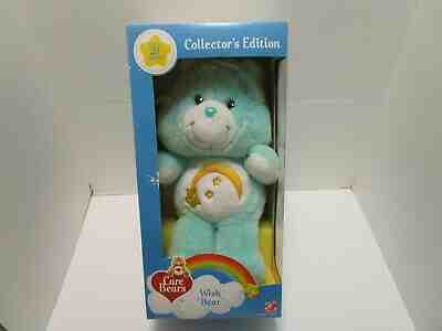 2002 CARE BEARS 20TH ANNIVERSARY COLLECTORS EDITION WISH BEAR ***MINT IN BOX***
