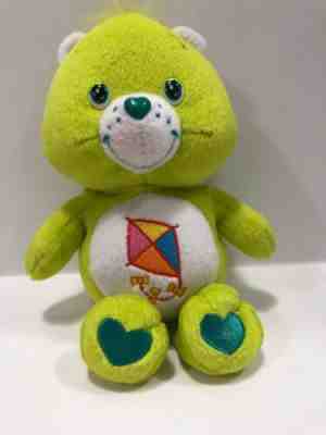 Care Bears “Do-Your-Best Bear” 9” Lime Green with Kite 9” 2002