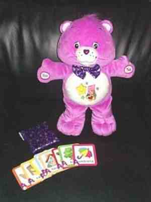 Care Bear Purple Talking Guessing Game Surprise Bear Plush 12