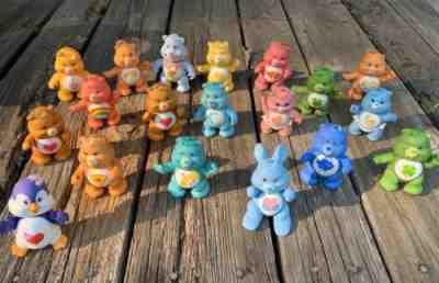 Vintage Lot Of 19 AGC Care Bears Poseable Figures 1983, 1984, 1985
