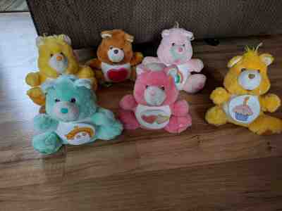 Lot Of 6 Vintage 1984 Care Bears Coin Banks
