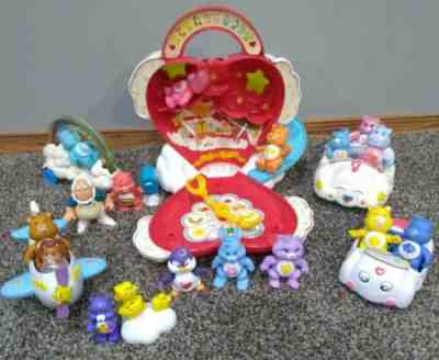 Huge Lot Care Bears  & Cousins Figures & Care A Lot Accessories Playset Cars ++
