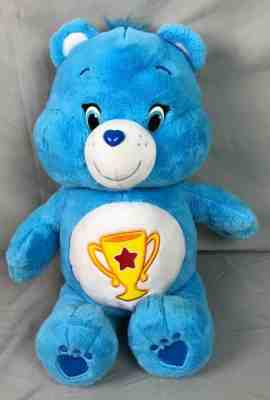 Care Bears Blue Champ Bear 22" stuffed animal plush Trophy Star X-Large