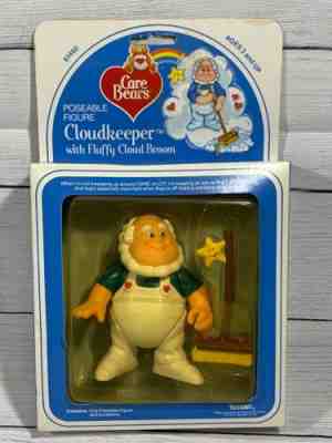 Vintage 1984 Care Bear Poseable Figure Cloudkeeper New In Box