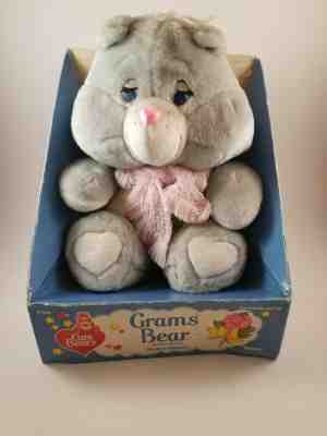 Vintage Grams Bear Care Bear In Box Collectible 1983 No Tag 