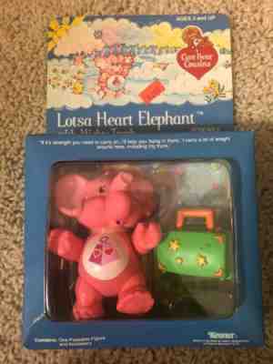 Lotsa Heart Elephant with Mighty Trunk Poseable Figure Care Bear Cousins in BOX