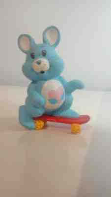 Vintage Care Bears pvc mini Swift Heart Rabbit on skateboard free shipping other