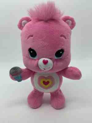 Wiggle Hugs Wonderheart Care Bear Singing Dancing Plush Toy Pink Hasbro WORKS !