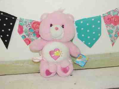 Care Bear Baby Hugs Plush Pink Girl Twin Play Along Heart Diaper Doll 10