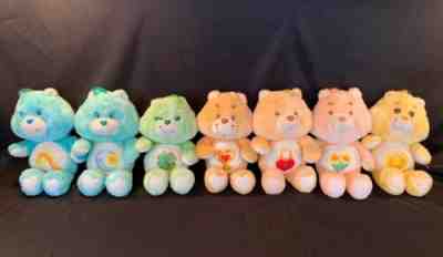 Vintage Lot Of 7: 1983 & 1985 Kenner Care Bears Plush Stuffed Animal 14