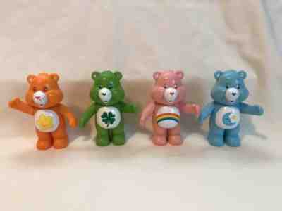 CARE BEAR 4 INCH RATTLE PLAYMATE TOYS 2003 NON POSEABLE Lot Of 4 Rattles.