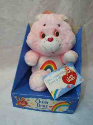 Vintage Kenner CARE BEARS CHEER BEAR Plush Doll NEW w/ Box RARE Pink Rainbow 80’