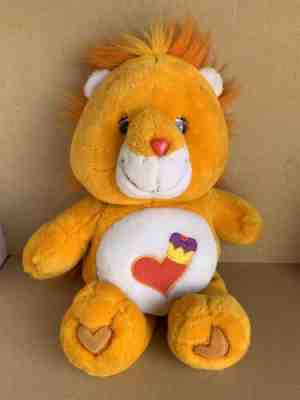 Vintage Carebear Cousins Brave Heart Lion Plush Stuffed Animal Doll 20” Large