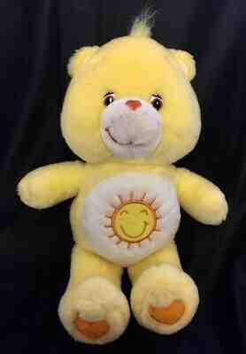 Care Bears FUNSHINE BEAR 13" Plush Play Along 2002 Stuffed Animal