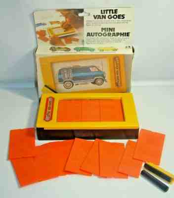 Vintage Tomy Little Van Goes Drawing Toy Complete w/ Box