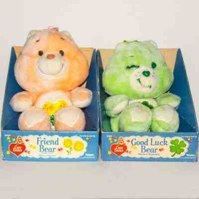 Vintage 1983 Good Luck & Friend Care Bears in Excellent Condition with Boxes 