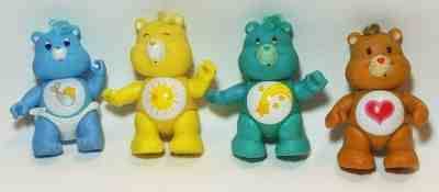  Vintage 1983-84 Care Bears PVC Collectible Figures Lot of 4