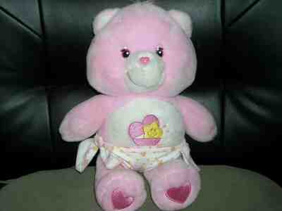 2002 TCFC Carebear Pink baby hugs bear diaper 11