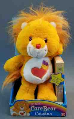 Care Bears Cousins Brave Heart Lion Plush #15 VHS Cartoon Video New in Box 2004