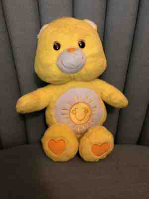 Care Bears Yellow Funshine Bear Sunshine 2012 Plush Stuffed Toy 12