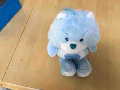 Vintage Care Bear Grumpy Bear 13" Blue Plush Good Condition