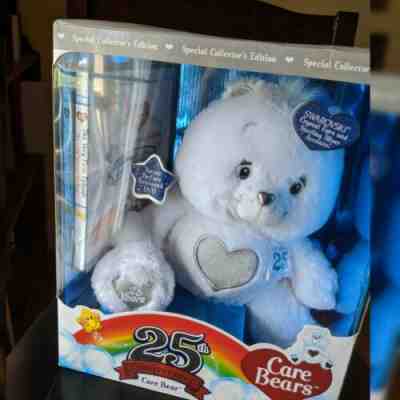 Care Bear 25th Anniversary Bear/DVD The Land Without Feelings/Tender Heart 2007