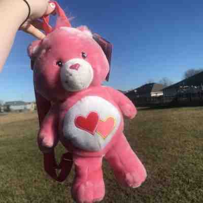 PINK LOVE A LOT CARE BEAR BACKPACK **BRAND NEW WITH TAGS **FREE SHIPPING