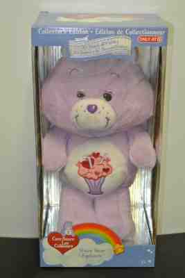 Care Bears SHARE BEAR 35th Anniversary Collector's Edition Purple Plush NIB