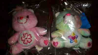 LOT of 2 Sweet Sakura & True Heart Care Bear key mascots 