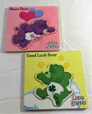 Care Bears 2 Puzzle Lot - Share Bear and Good Luck Bear