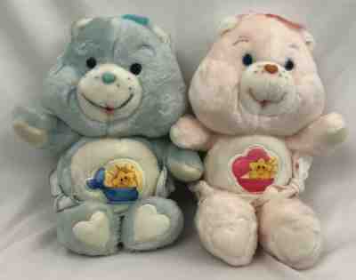 Care Bears  Hugs Tugs Twins Care Bear Baby Pink Blue Plush Toy 11