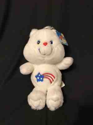 NEW 2002 Care Bears AMERICA CARES Bear 20th Anniversary NWT 15” Large Patriotic